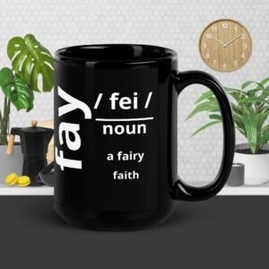 Black Glossy Mug
