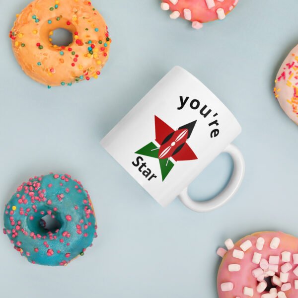 White glossy Kenya Flag Mug - Image 3