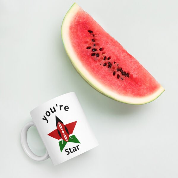 White glossy Kenya Flag Mug - Image 5