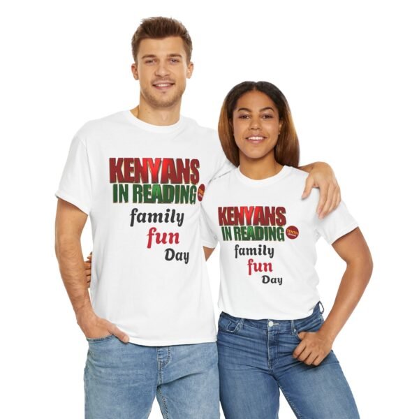 Kenyans in Reading Family Fun Day Tee, Unisex Cotton T-Shirt, Perfect for Book Lovers, Family Events, Reading Programs, Gifts - Image 3