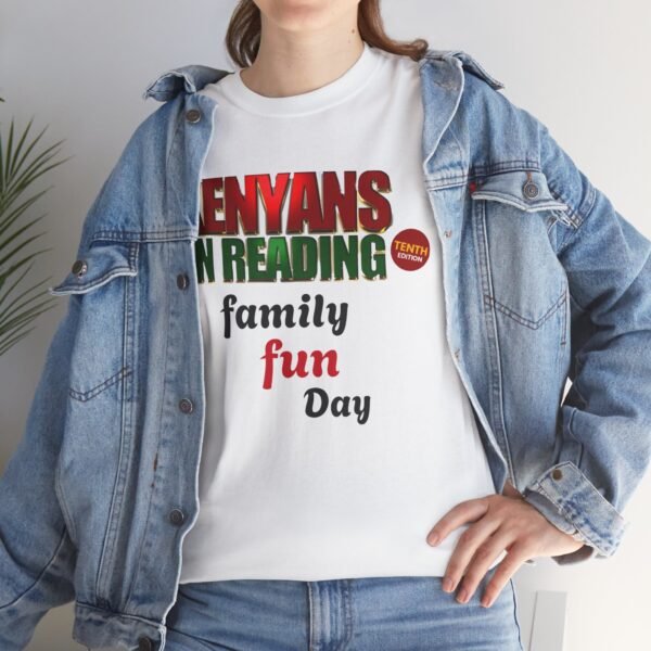 Kenyans in Reading Family Fun Day Tee, Unisex Cotton T-Shirt, Perfect for Book Lovers, Family Events, Reading Programs, Gifts - Image 5