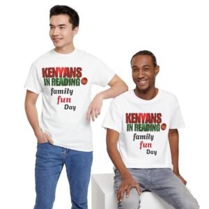 Kenyans in Reading Family Fun Day Tee, Unisex Cotton T-Shirt, Perfect for Book Lovers, Family Events, Reading Programs, Gifts