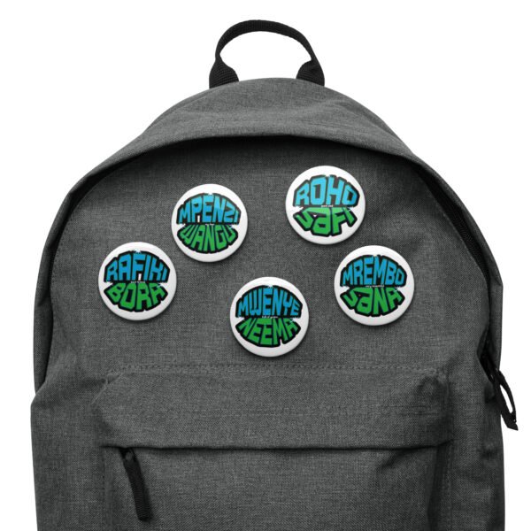 Set of pin buttons