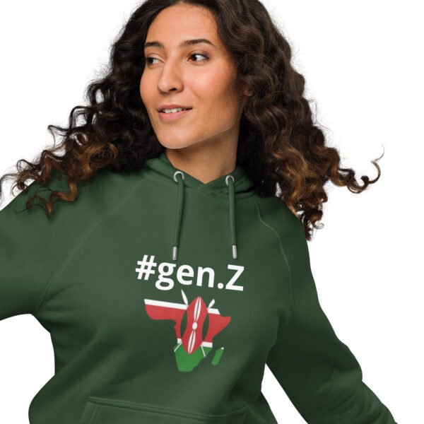 Unisex eco raglan hoodie - Image 11