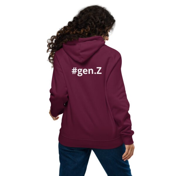 Unisex eco raglan hoodie - Image 6