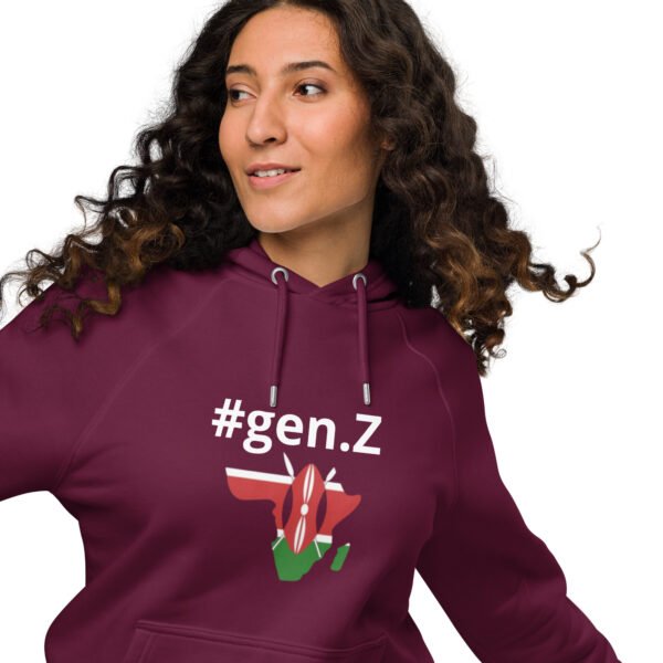 Unisex eco raglan hoodie - Image 5