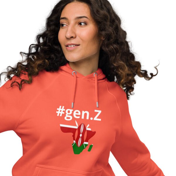 Unisex eco raglan hoodie - Image 14