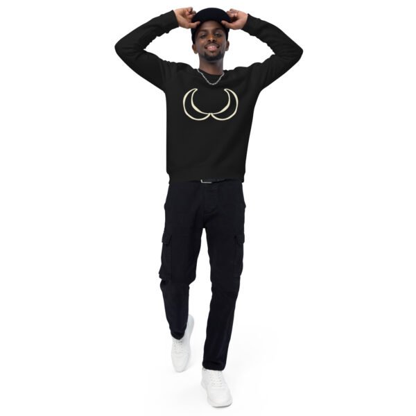 Unisex organic raglan sweatshirt - Image 3