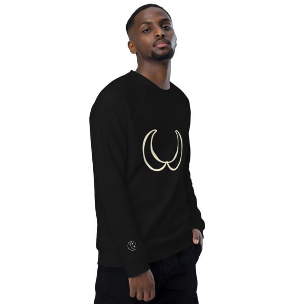 Unisex organic raglan sweatshirt - Image 9