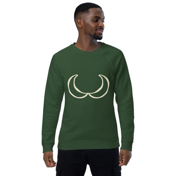 Unisex organic raglan sweatshirt - Image 34
