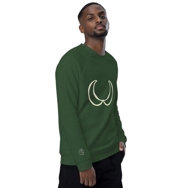 Unisex organic raglan sweatshirt - Image 42
