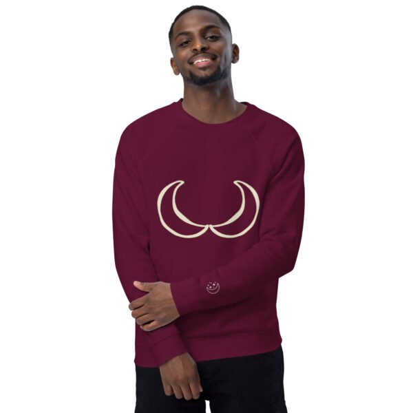 Unisex organic raglan sweatshirt - Image 13