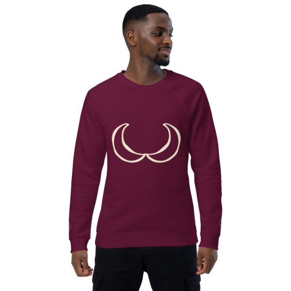 Unisex organic raglan sweatshirt - Image 12