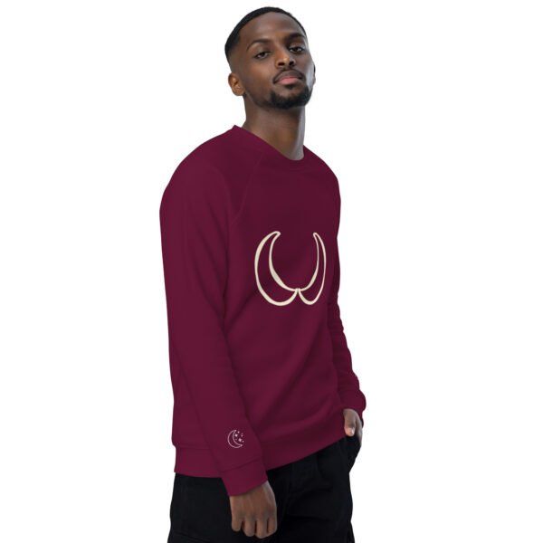 Unisex organic raglan sweatshirt - Image 20