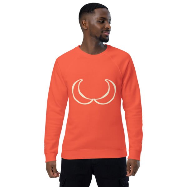 Unisex organic raglan sweatshirt - Image 45