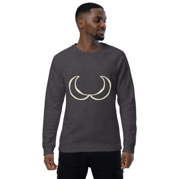 Unisex organic raglan sweatshirt - Image 23
